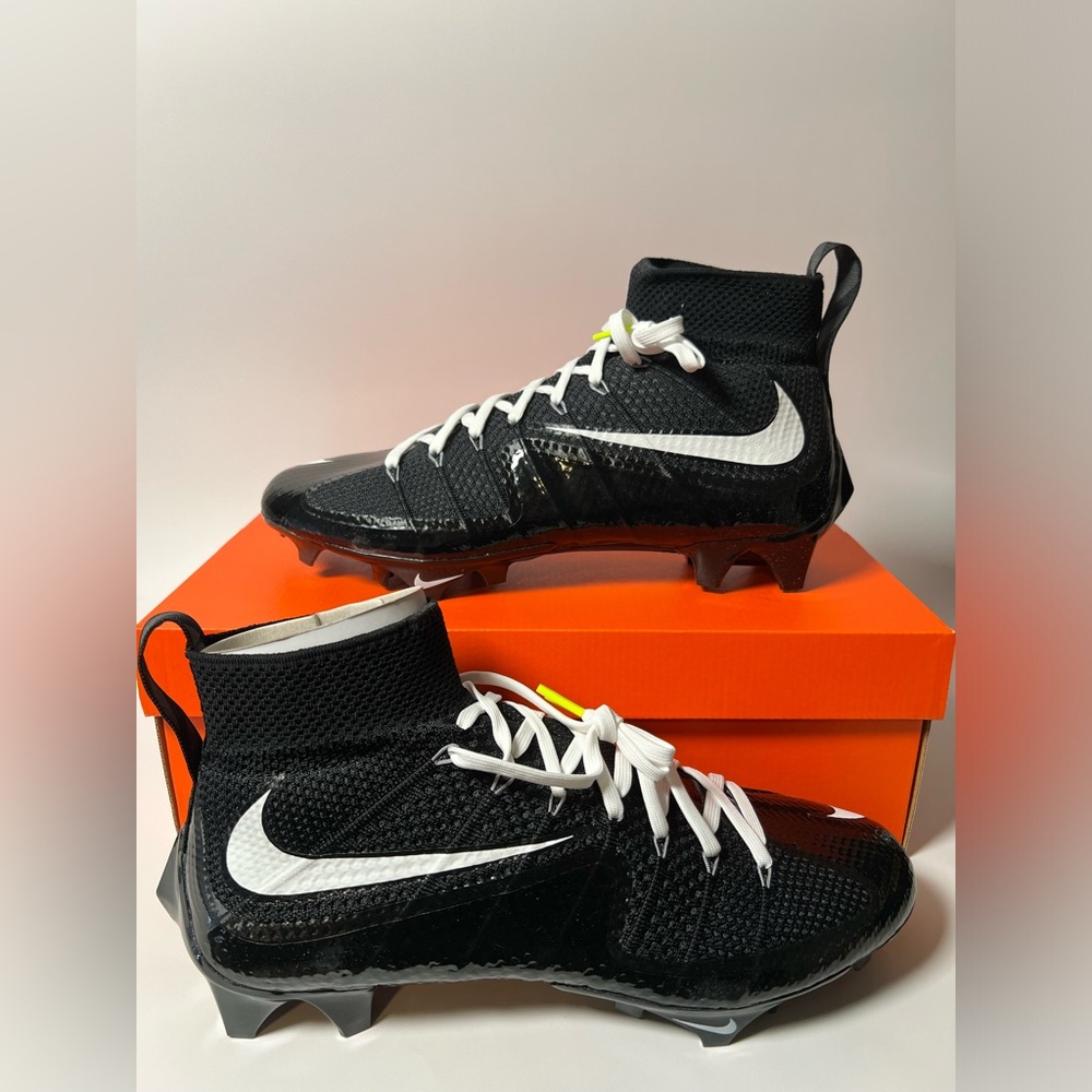 Nike Vapor Edge 360 Untouchable Football Cleats Black White FQ0235-001 Mens Size